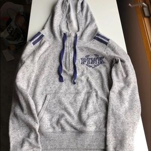 pink hoodie
